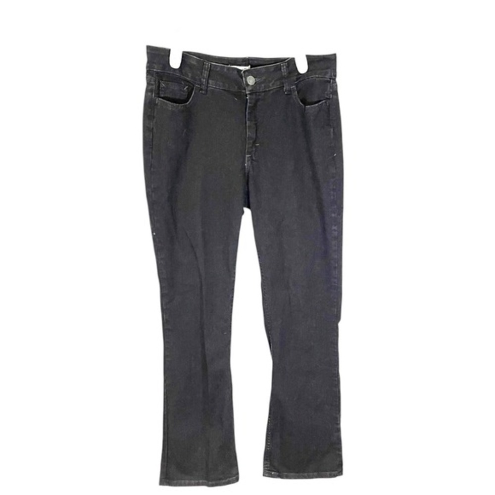 Riders by Lee 14 M Black Bootcut‎ Jeans Mid Rise Stretch Denim Classic Western
